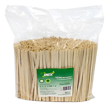 Agitador De Madera 14 Cms 50 Cajas con 1000 Piezas c/u