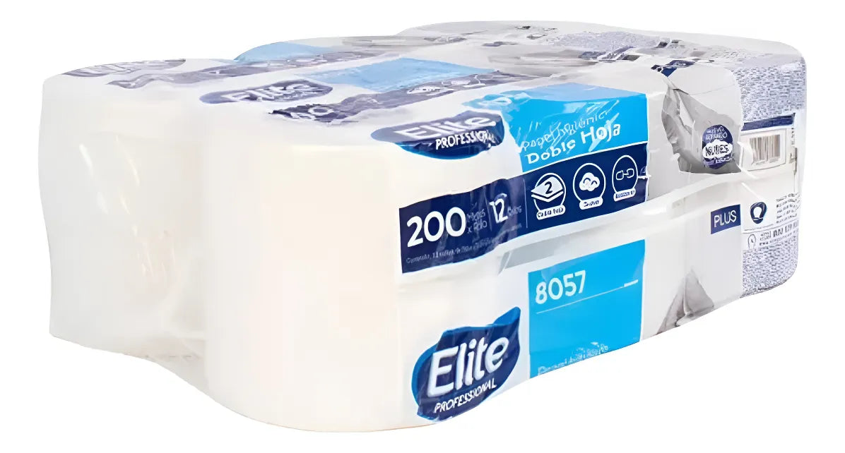 Papel Higiénico Elite Professional | 50 Paquetes con 12 Rollos De 200 Mts c/u