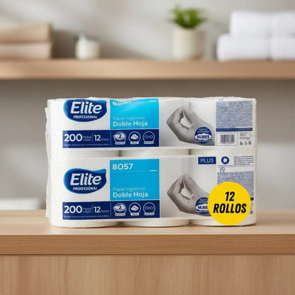 Papel Higiénico Elite Professional | 50 Paquetes con 12 Rollos De 200 Mts c/u