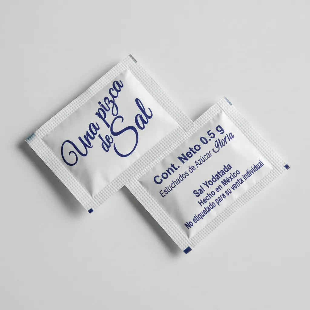 Sal En Sobres Individuales De 0.5 G, 50 Cajas con 3000 Piezas c/u | Gloria